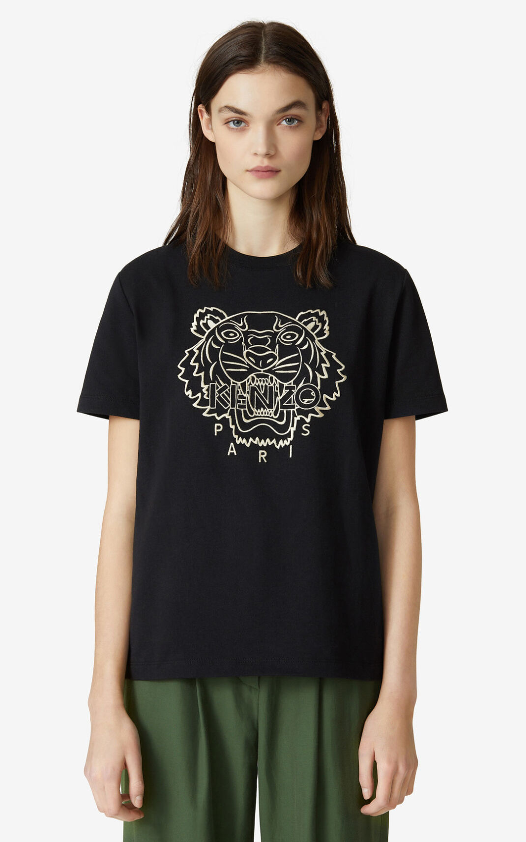 Kenzo Loose Tiger T-shirts Dame - Sort DK-185405